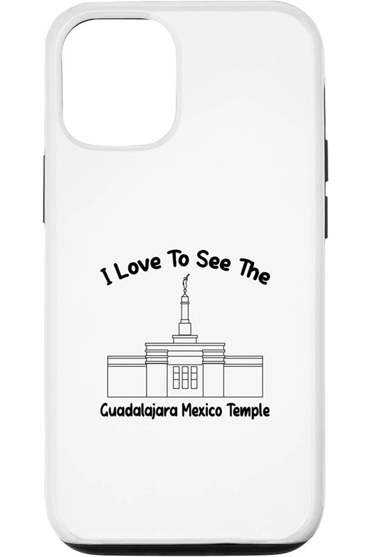 Guadalajara Mexico Temple Apple iPhone Cases - Primary Style (English) US