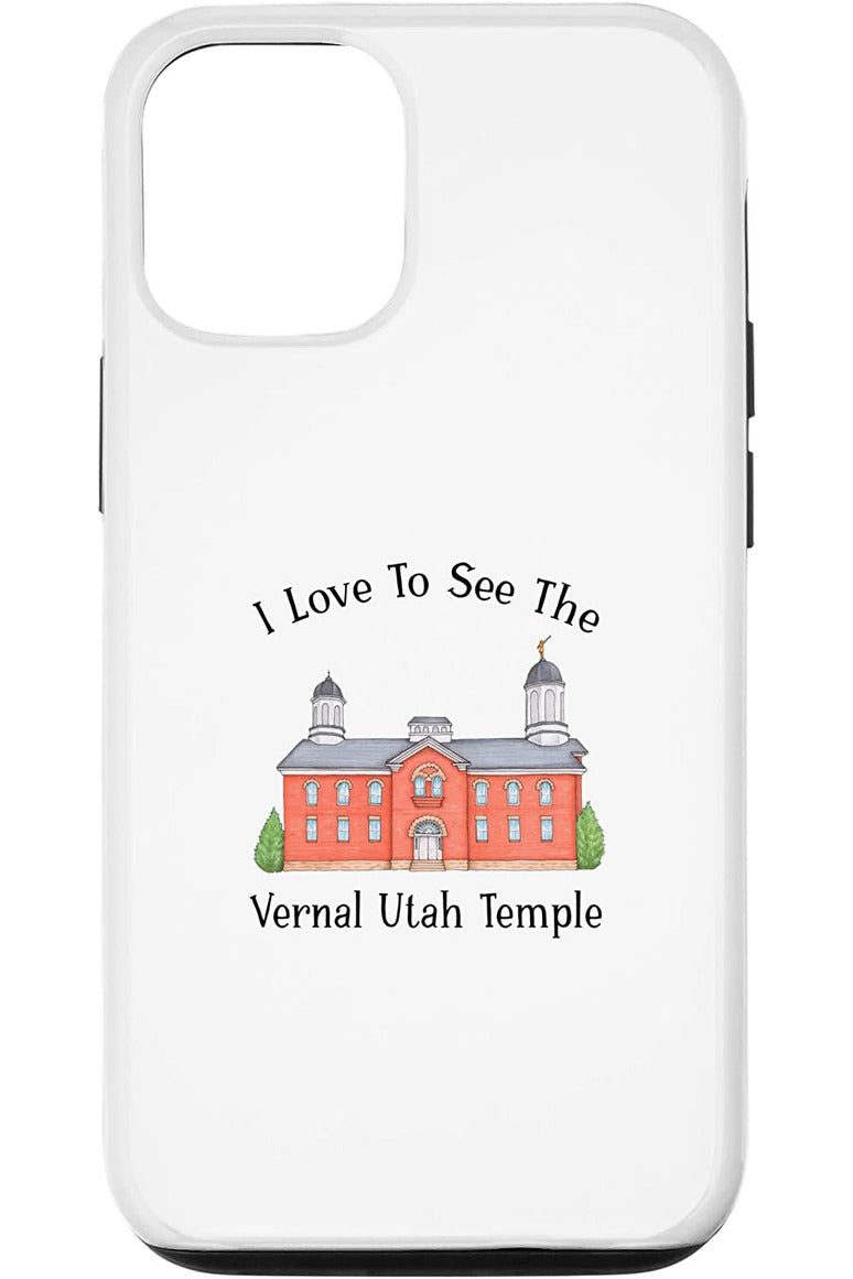 Vernal Utah Temple Apple iPhone Cases - Happy Style (English) US