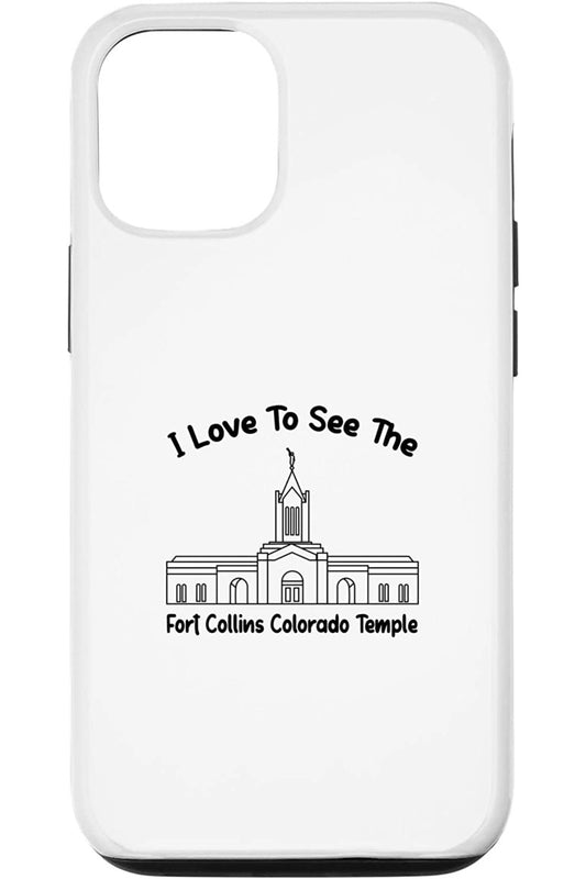 Fort Collins Colorado Temple Apple iPhone Cases - Primary Style (English) US
