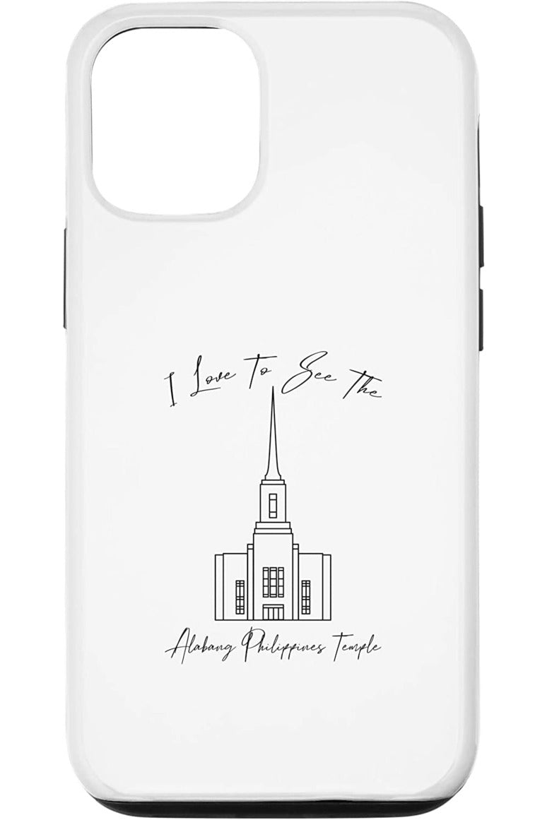 Alabang Philippines Temple Apple iPhone Cases - Calligraphy Style (English) US