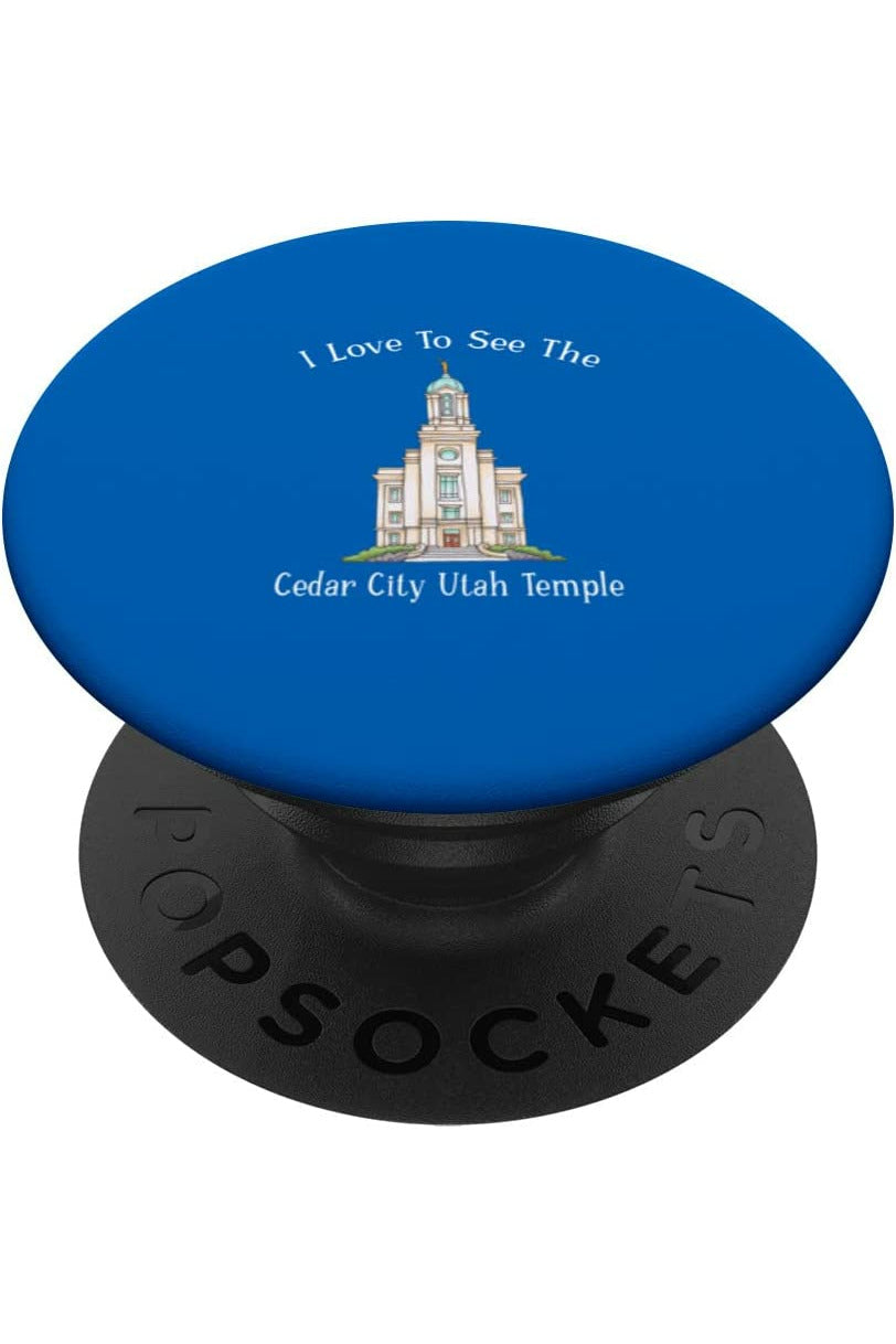 Cedar City Utah Temple PopSockets Grip - Happy Style (English) US