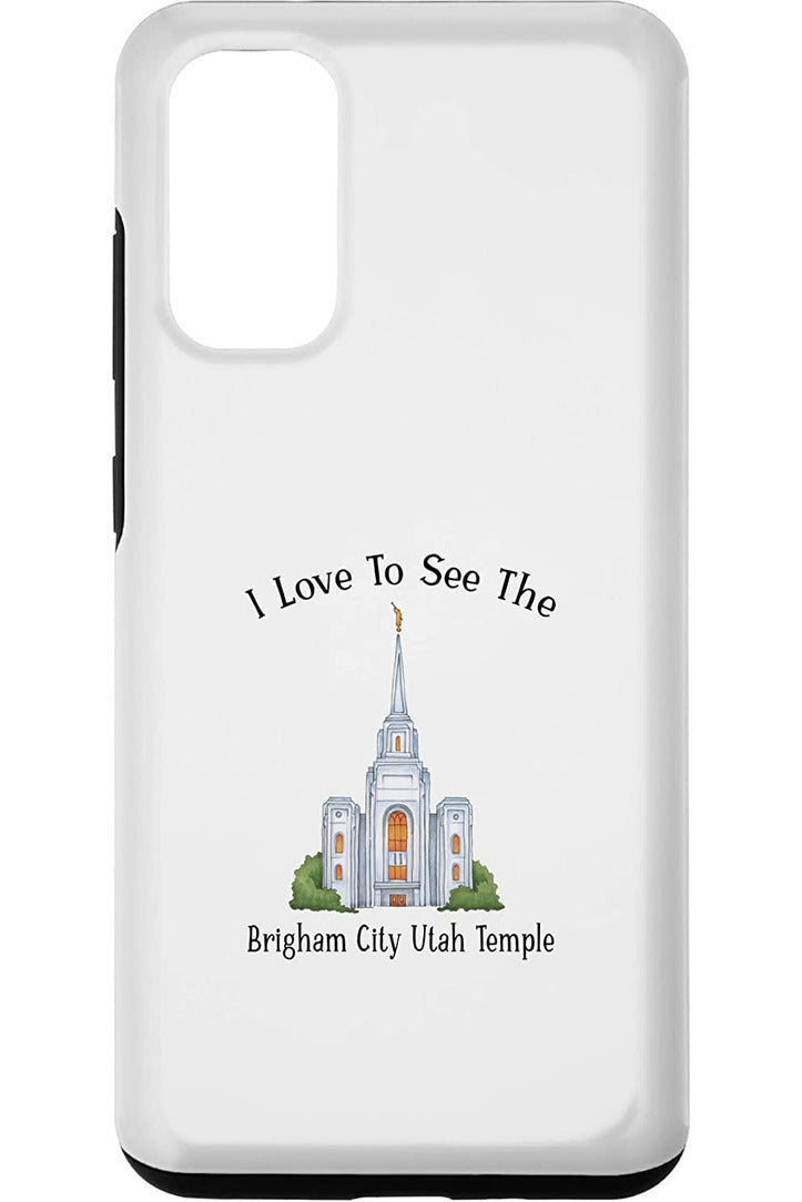 Brigham City Utah Temple Samsung Phone Cases - Happy Style (English) US
