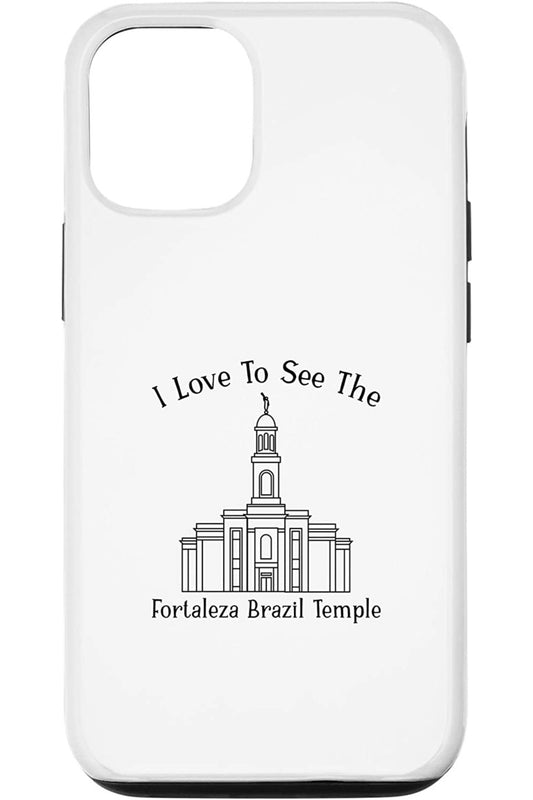 Fortaleza Brazil Temple Apple iPhone Cases - Happy Style (English) US