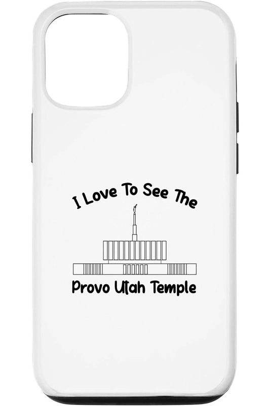 Provo Utah Temple Apple iPhone Cases - Primary Style (English) US