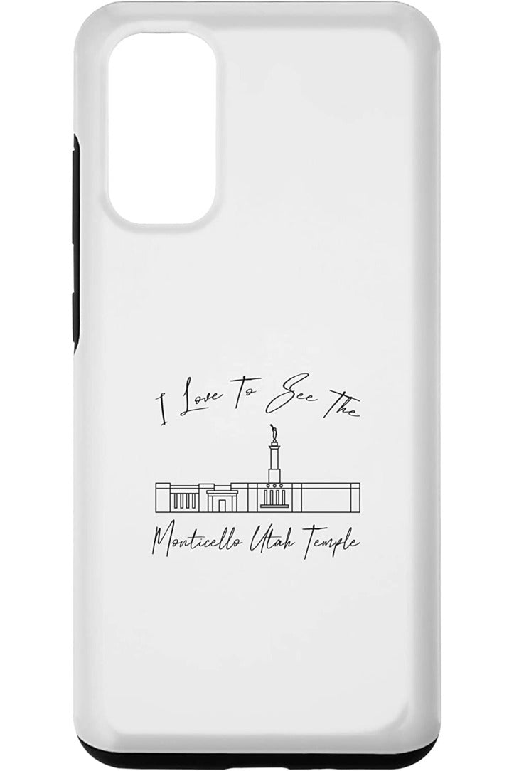 Monticello Utah Temple Samsung Phone Cases - Calligraphy Style (English) US