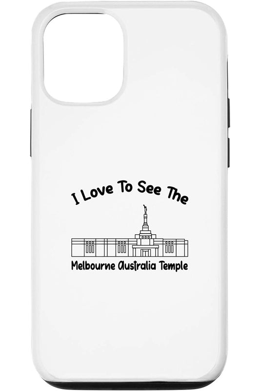 Melbourne Australia Temple Apple iPhone Cases - Primary Style (English) US