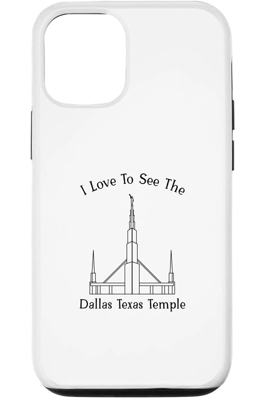 Dallas Texas Temple Apple iPhone Cases - Happy Style (English) US