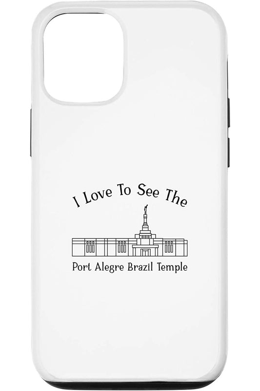 Porto Alegre Brazil Temple Apple iPhone Cases - Happy Style (English) US