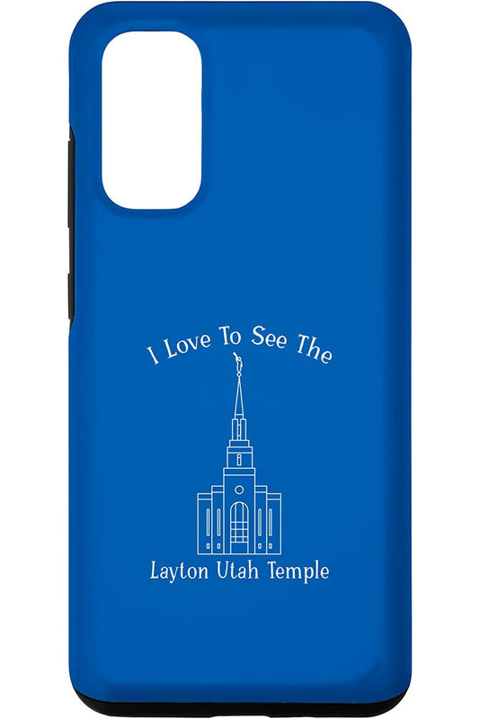 Layton Utah Temple Samsung Phone Cases - Happy Style (English) US