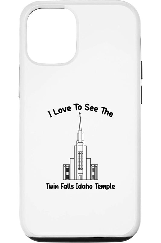Twin Falls Idaho Temple Apple iPhone Cases - Primary Style (English) US