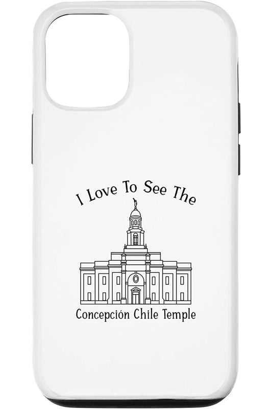 Concepcion Chile Temple Apple iPhone Cases - Happy Style (English) US