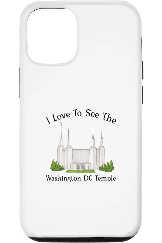 ワシントン DC テンプル、I love to see my temple, color iPhone Phone Case