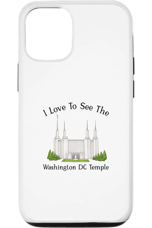 Washington DC Temple Apple iPhone Cases - Happy Style (English) US