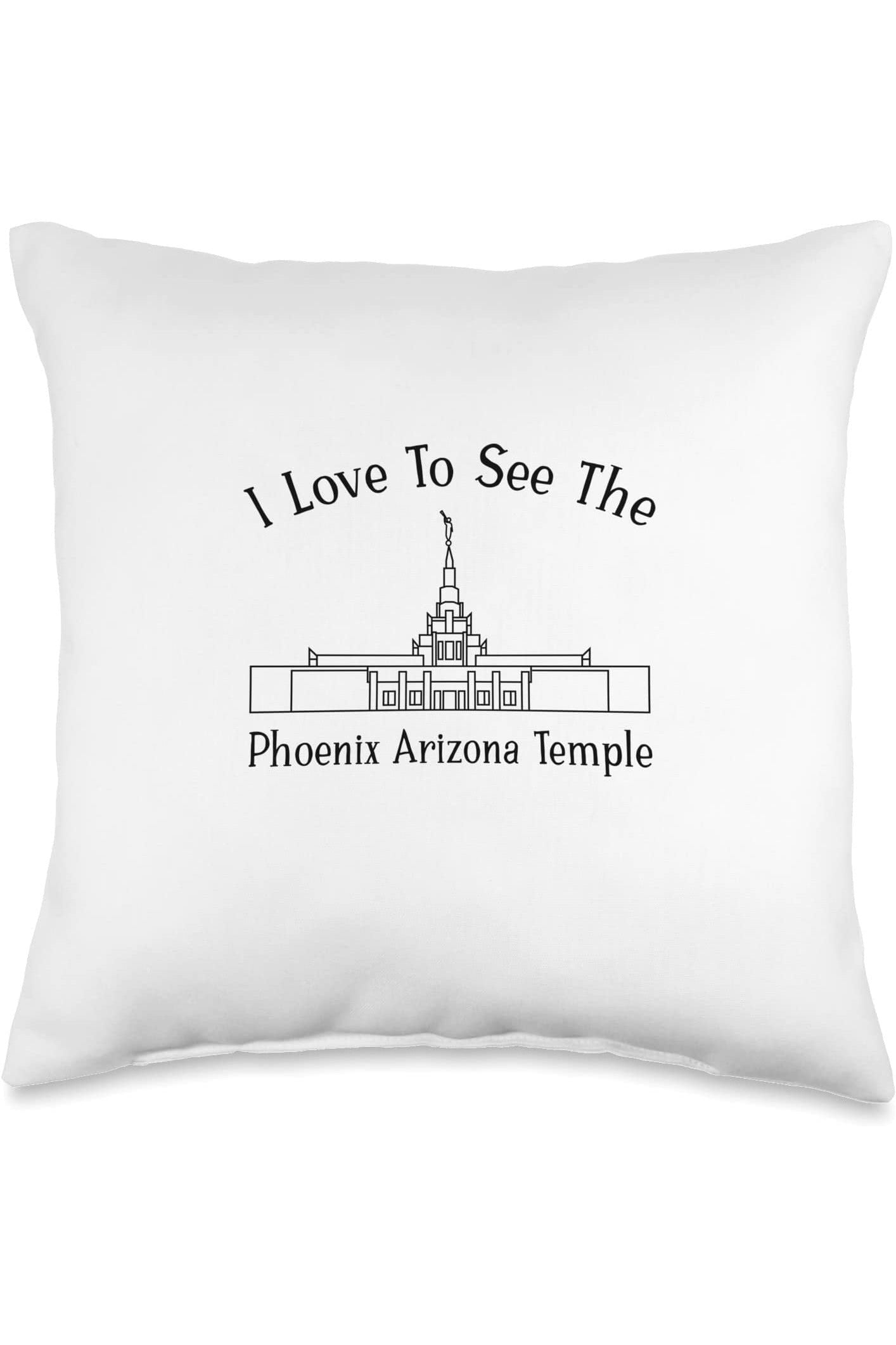 Phoenix Arizona Temple Throw Pillows - Happy Style (English) US