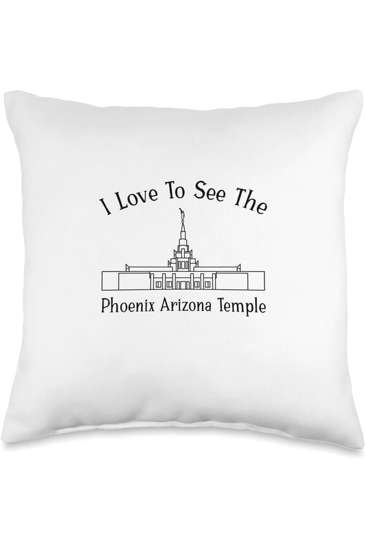 Phoenix Arizona Temple Throw Pillows - Happy Style (English) US