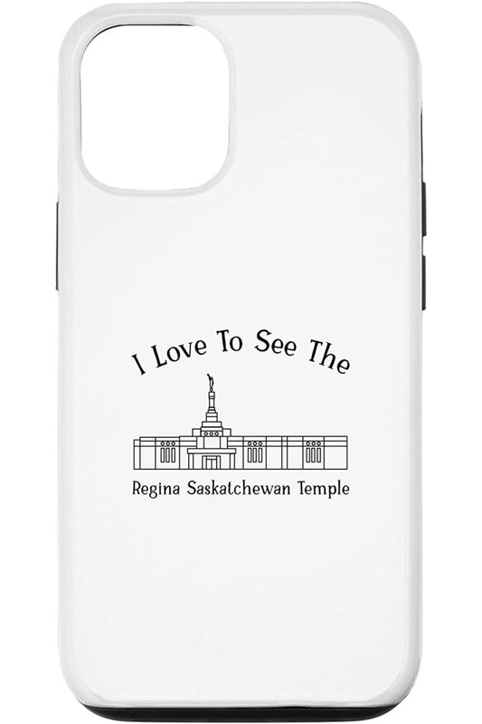 Regina Saskatchewan Temple Apple iPhone Cases - Happy Style (English) US