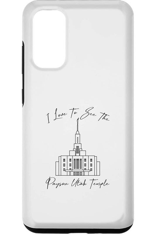 Payson Utah Temple Samsung Phone Cases - Calligraphy Style (English) US