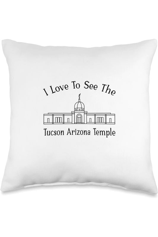 Tucson Arizona Temple Throw Pillows - Happy Style (English) US
