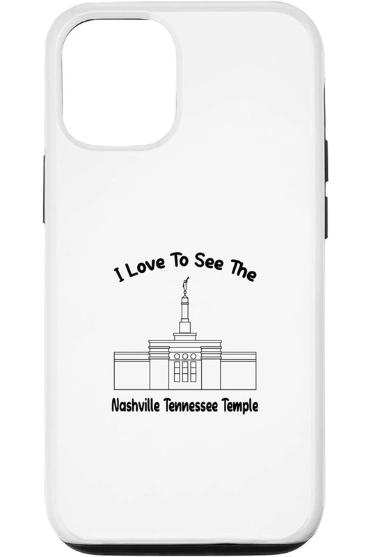 Nashville Tennessee Temple Apple iPhone Cases - Primary Style (English) US