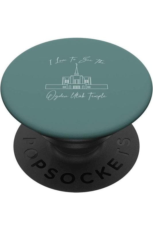 Ogden Utah Temple PopSockets Grip - Calligraphy Style (English) US