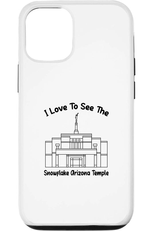 Snowflake Arizona Temple Apple iPhone Cases - Primary Style (English) US