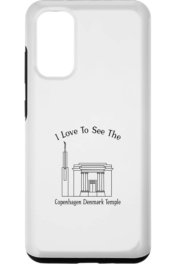 コペンハーゲン デンマーク寺院、私の神殿を見るのが大好き、幸せ Samsung Phone Case