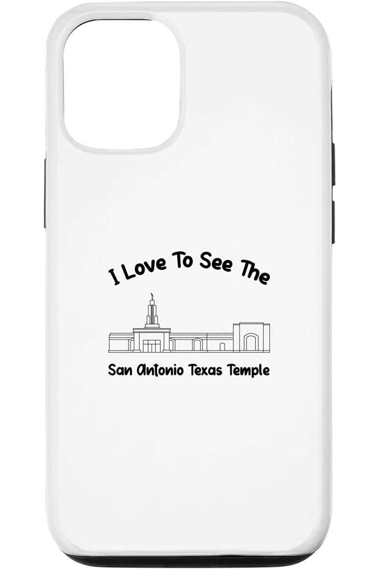San Antonio Texas Temple Apple iPhone Cases - Primary Style (English) US