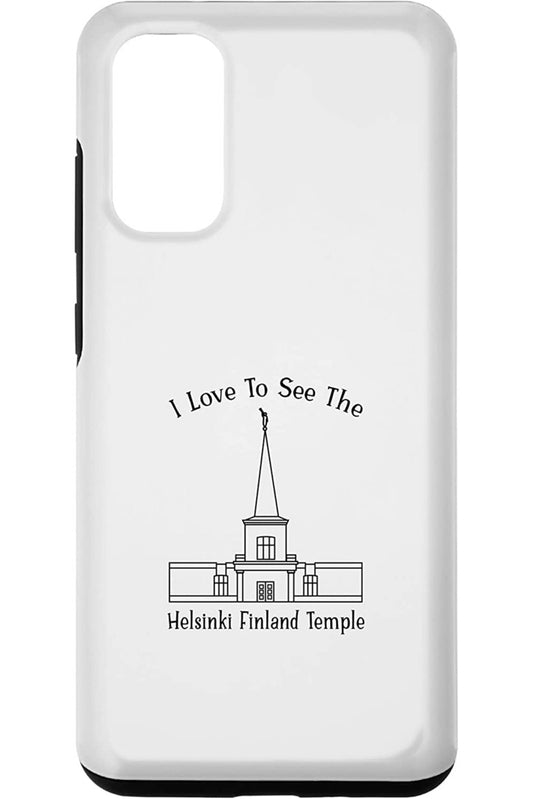 Helsinki Finland Temple Samsung Phone Cases - Happy Style (English) US