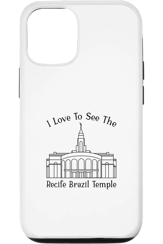 Recife Brazil Temple Apple iPhone Cases - Happy Style (English) US