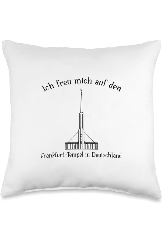 Frankfurt Germany Temple Throw Pillows -  Style (German) US