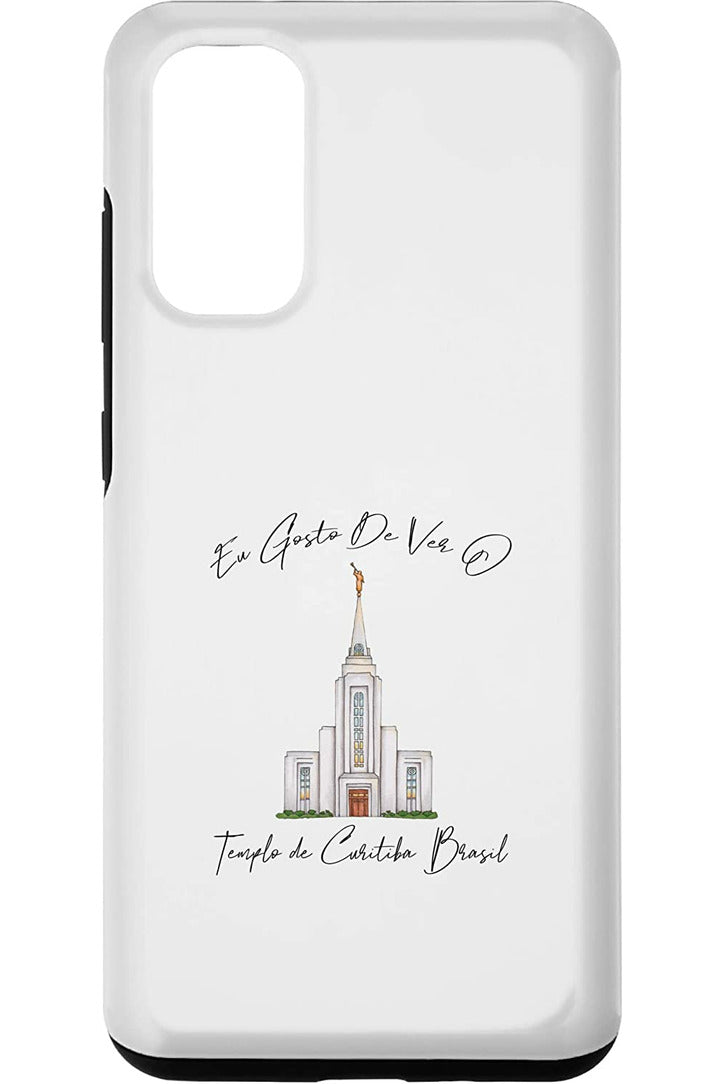 Templo de Manaus Brasil Samsung Phone Cases - Calligraphy Style (Portuguese) US