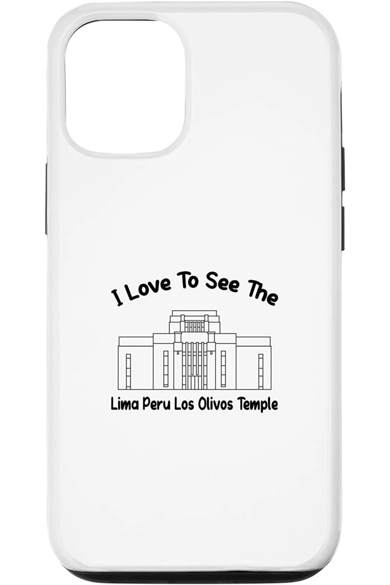 Lima Peru Los Olivos Temple Apple iPhone Cases - Primary Style (English) US