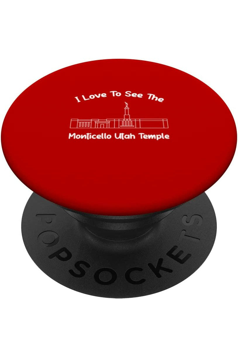 Monticello Utah Temple PopSockets Grip - Primary Style (English) US