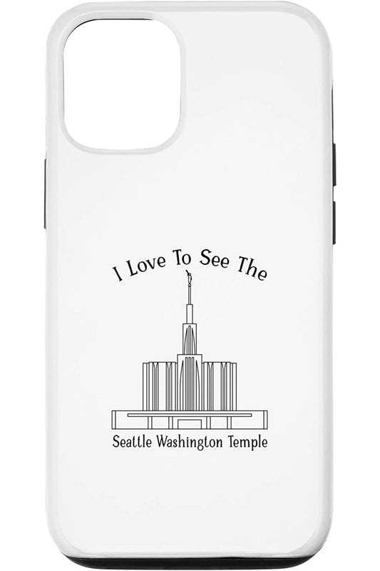 Seattle Washington Temple Apple iPhone Cases - Happy Style (English) US