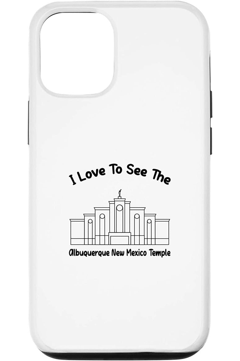 Albuquerque New Mexico Temple Apple iPhone Cases - Primary Style (English) US