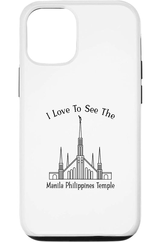 Manila Philippines Temple Apple iPhone Cases - Happy Style (English) US
