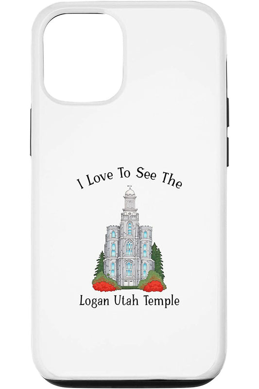 Logan Utah Temple Apple iPhone Cases - Happy Style (English) US