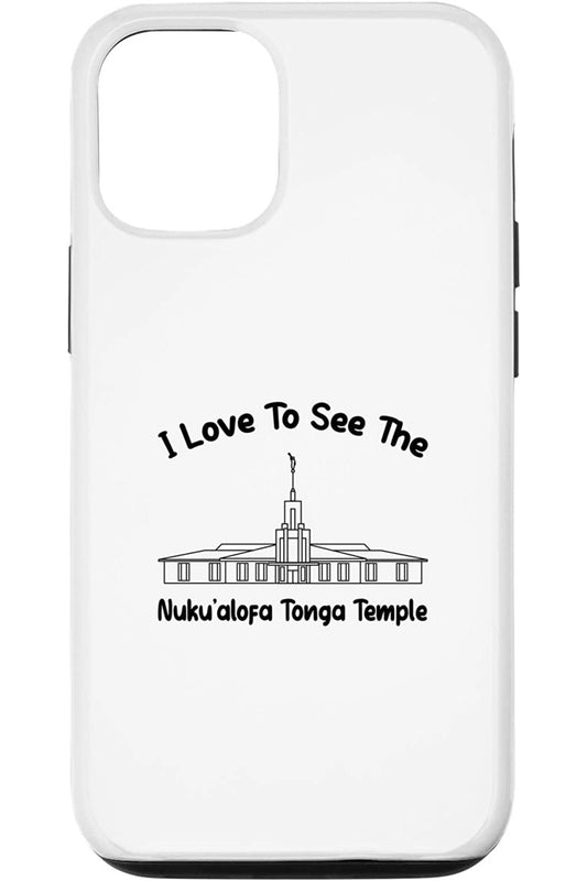 Nuku'alofa Tonga Temple Apple iPhone Cases - Primary Style (English) US