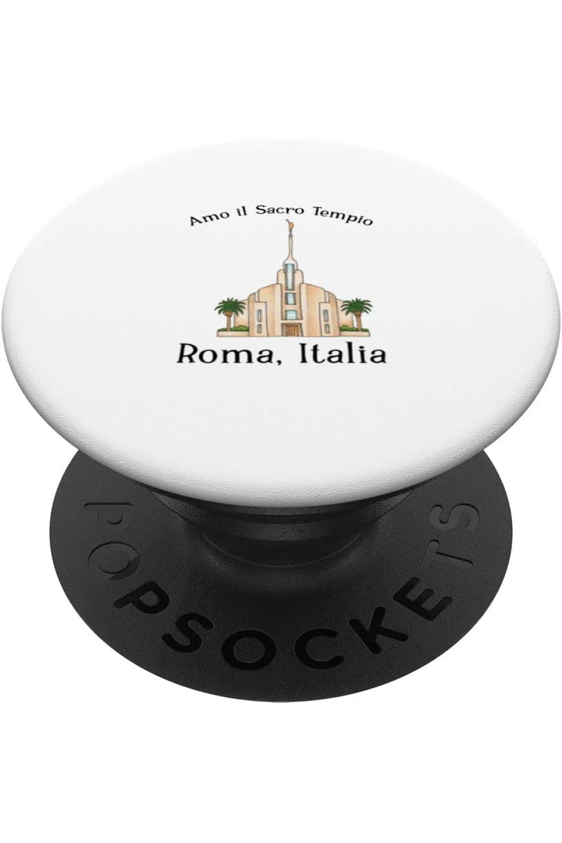 Rom Italy Tempel, I love to see my temple, color (Italienisch) PopSocket