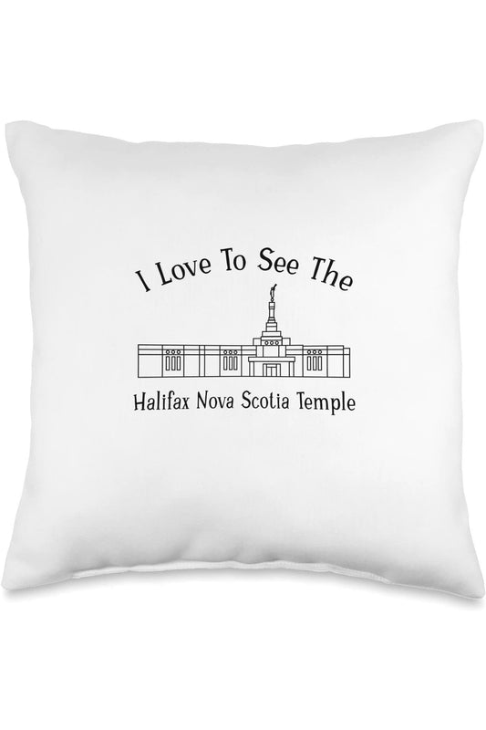 Halifax Nova Scotia Temple Throw Pillows - Happy Style (English) US