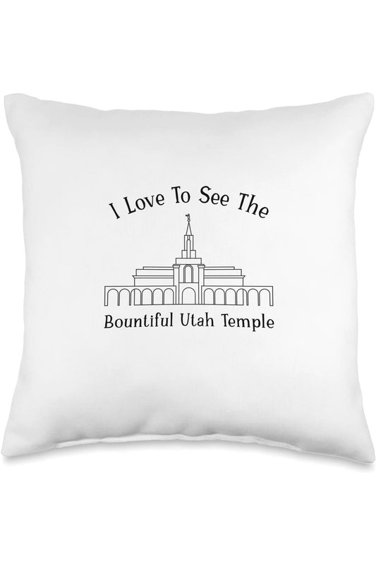 Bountiful Utah Temple Throw Pillows - Happy Style (English) US