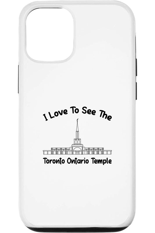 Toronto Ontario Temple Apple iPhone Cases - Primary Style (English) US