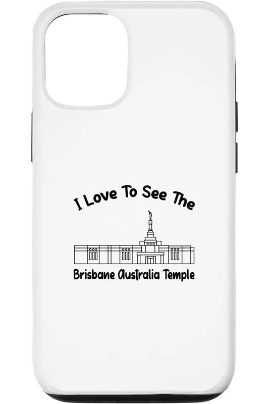 Brisbane Australia Temple Apple iPhone Cases - Primary Style (English) US