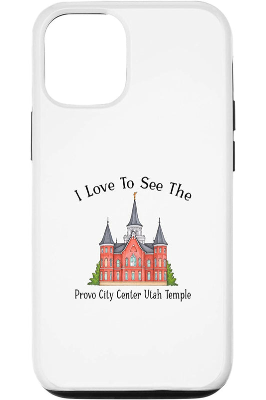 Provo City Center Utah Temple Apple iPhone Cases - Happy Style (English) US