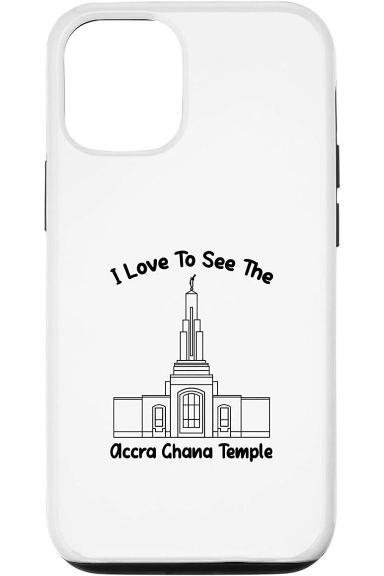Accra Ghana Temple Apple iPhone Cases - Primary Style (English) US
