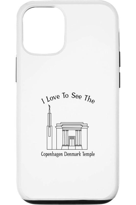 Copenhagen Denmark Temple Apple iPhone Cases - Happy Style (English) US