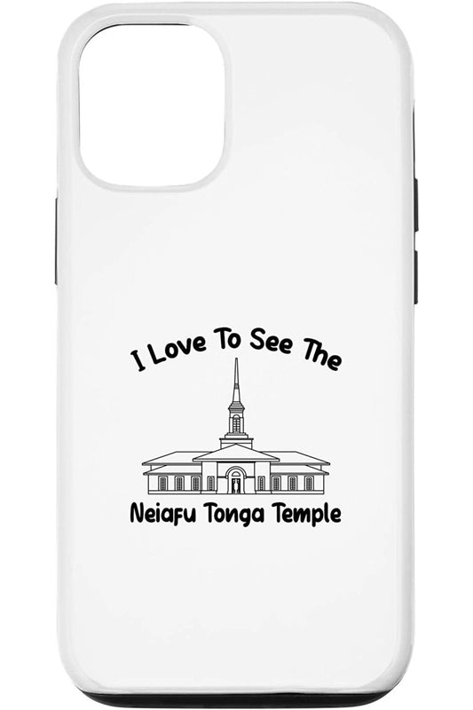 Neiafu Tonga Temple Apple iPhone Cases - Primary Style (English) US