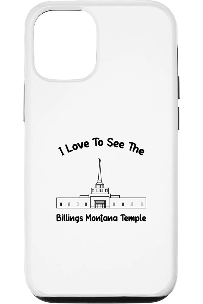 Billings Montana Temple Apple iPhone Cases - Primary Style (English) US