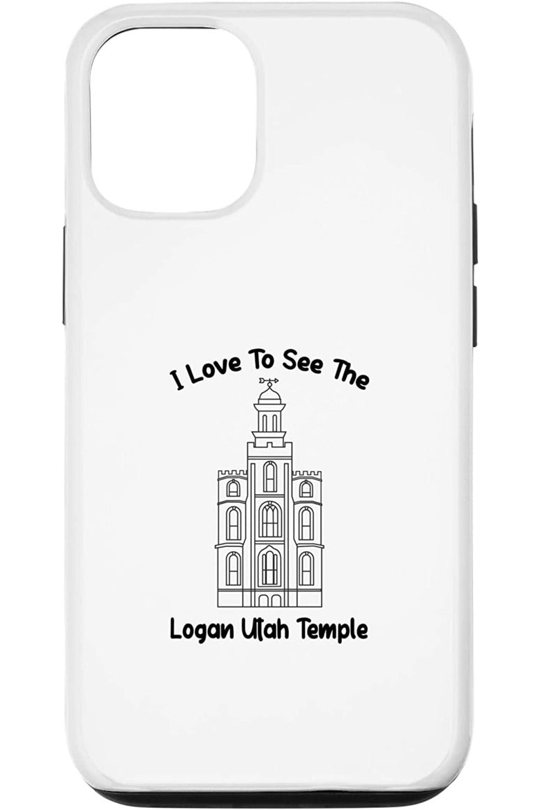 Logan Utah Temple Apple iPhone Cases - Primary Style (English) US