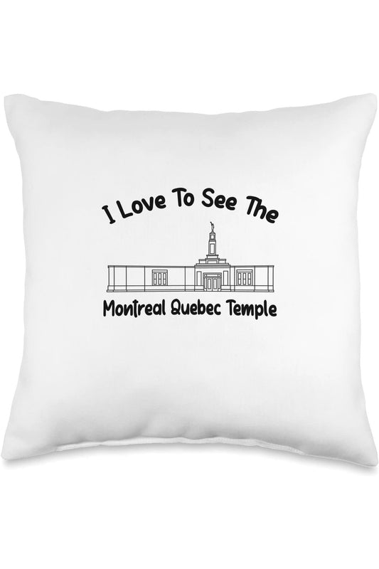 Montreal Quebec Temple Throw Pillows - Primary Style (English) US